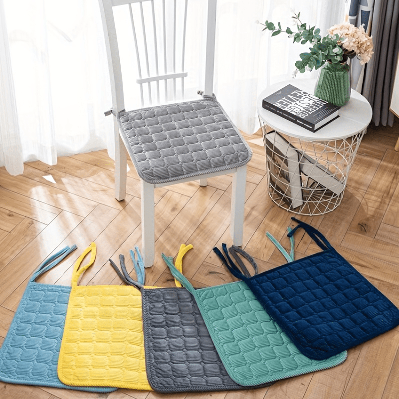  Cojines redondos para sillas de terciopelo de maíz grueso para  tatami, cojines de asiento de oficina, sofá y ventana de bahía : Hogar y  Cocina