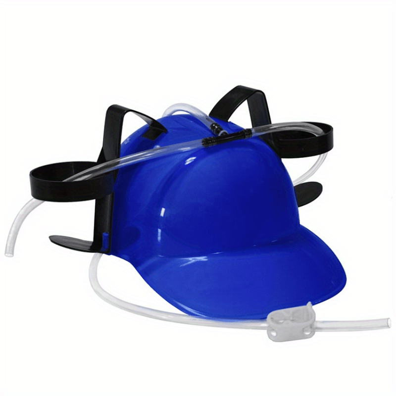 Lazy Lounged Straw Cap Drinking Hat – Beverage Helmet