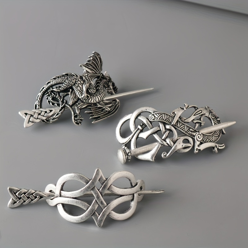

Viking Hairpin Hair Accessories - Stylish Alloy Hair Clip With Stick Jewelry For A Nordic Look