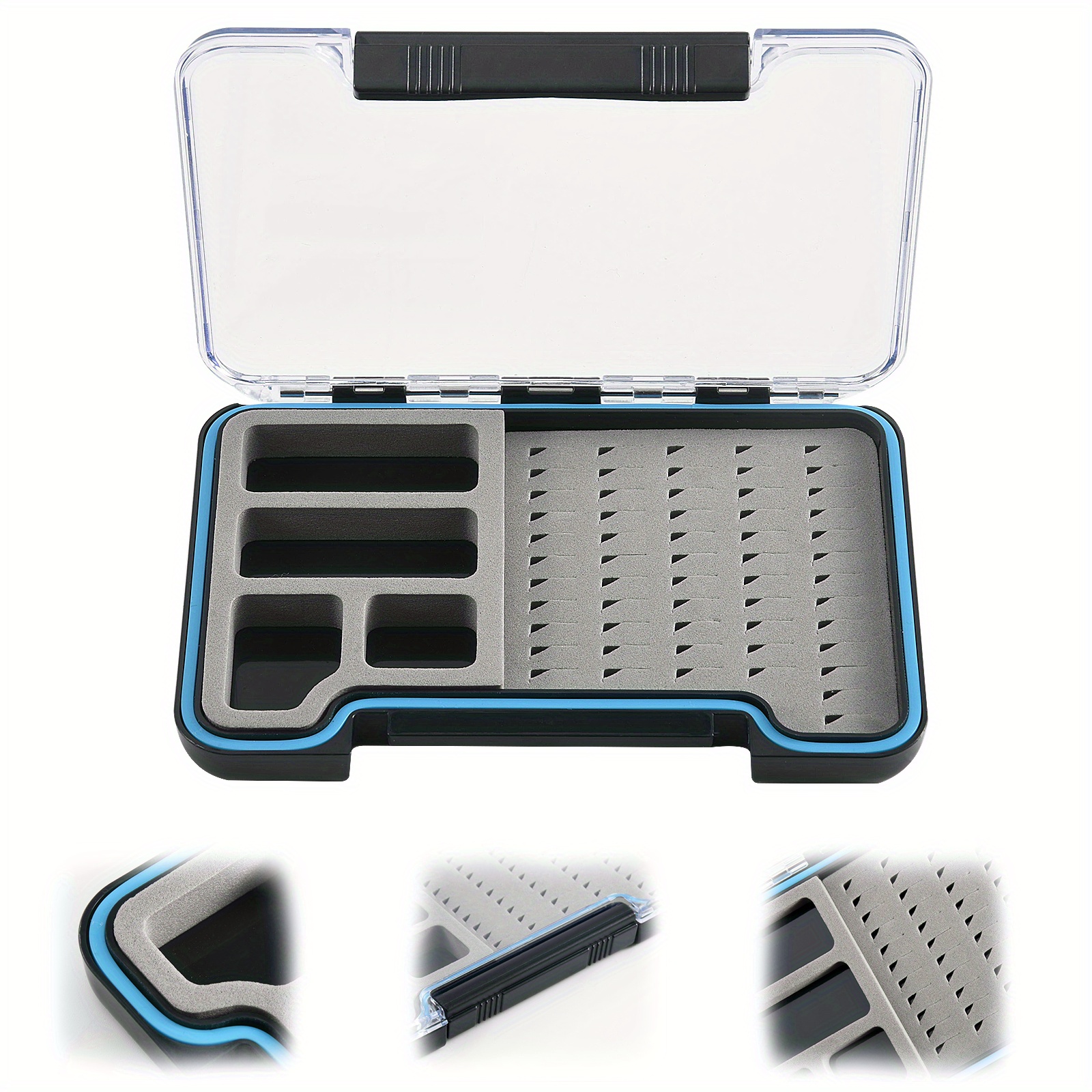 Waterproof Fly Fishing Box Foam Insert 4 Compartments - Temu