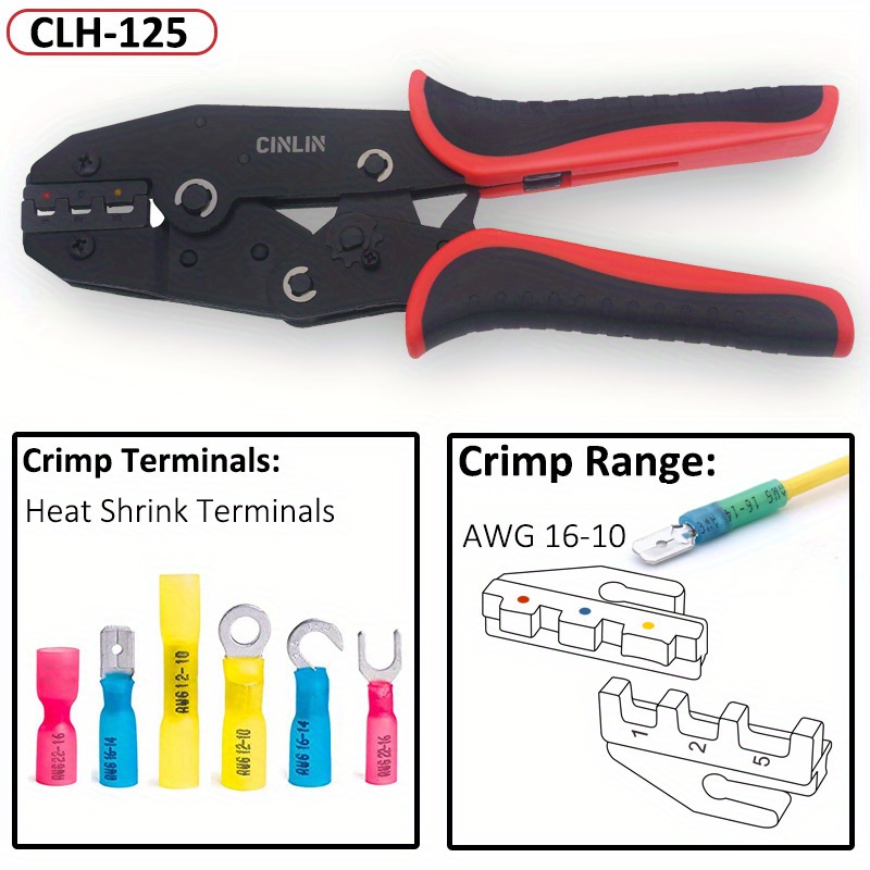 Crimping Pliers For Heat Shrinkable Sleeve Connectors