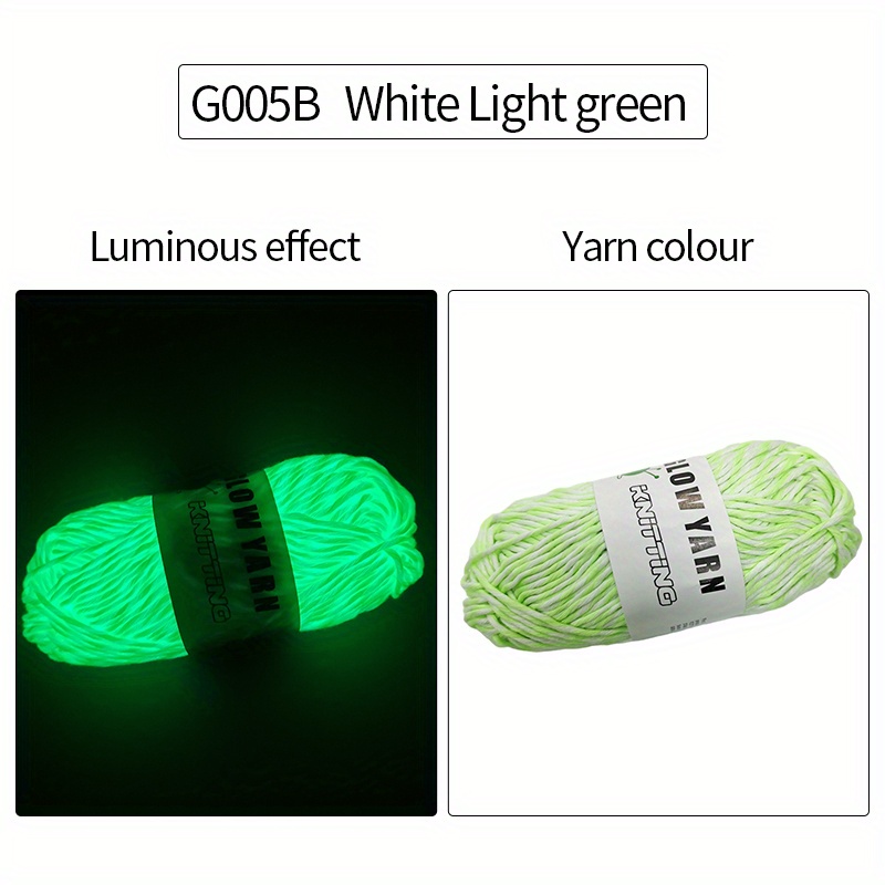 1pc Luminous Glow In The Dark Yarn For Crochet Knitting, Suitable For  Beginners For Diy Sewing Project, Party & Music Festival Decoration (light  Blue)