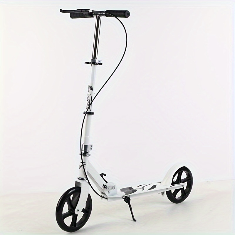 Patinete para adultos con ruedas grandes y freno de mano de disco, sistema  de plegado de liberación rápida, sistema de suspensión doble, scooter de