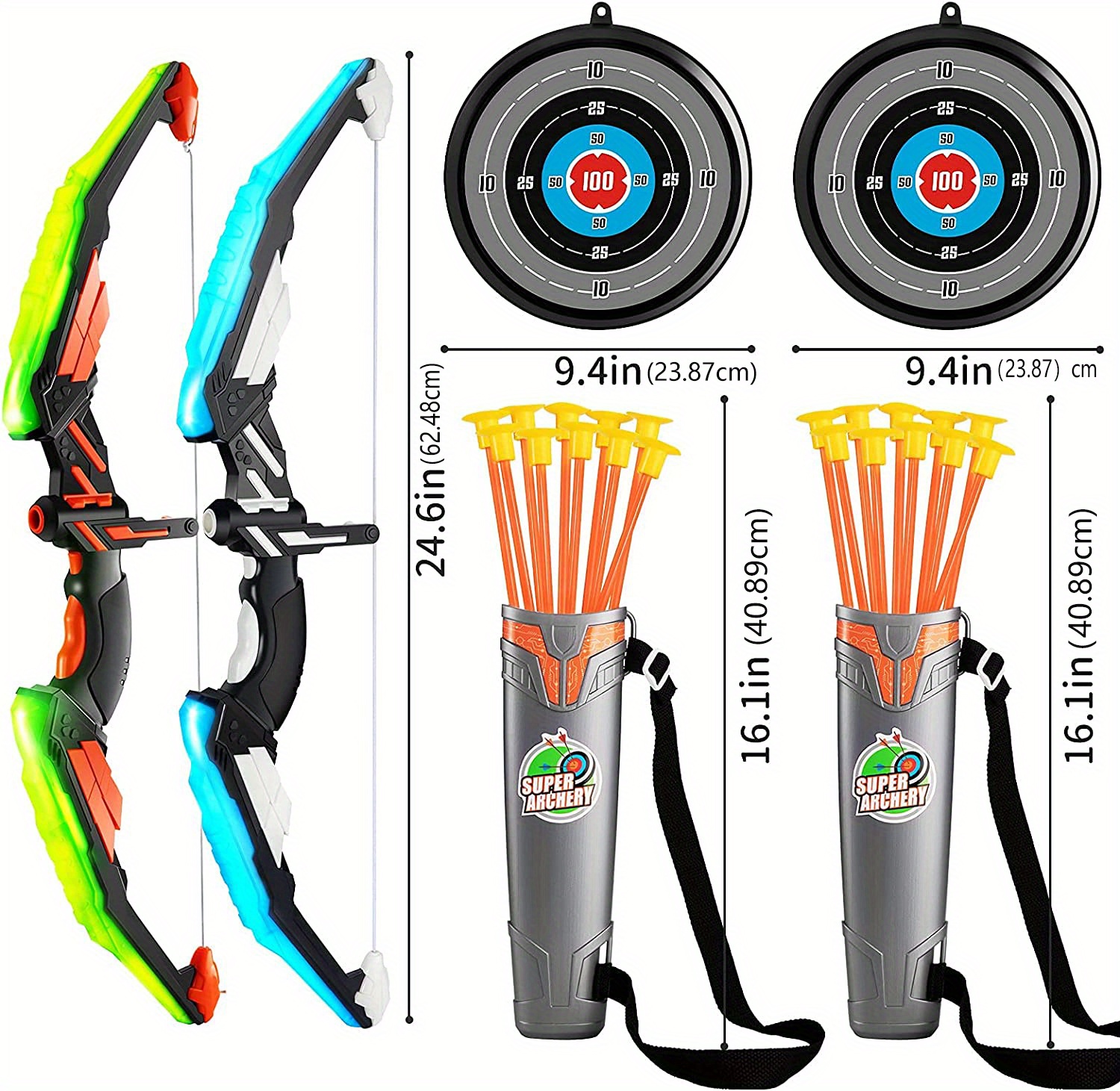 ZJCHAO Flèche jouet 6 pièces enfants créatifs ventouse flèches pour tir à  l'arc arc jeunesse sports de plein air jeu de tir