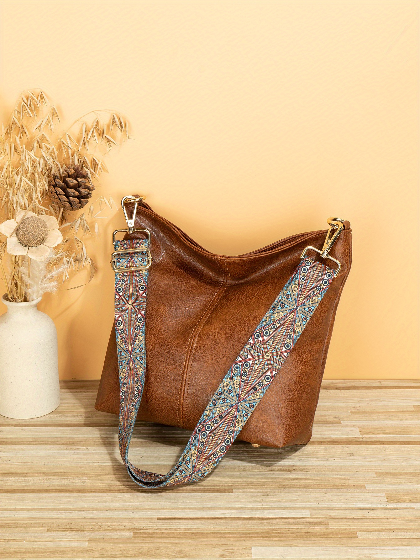 Guitar Strap Purse, Crossbody With Guitar Strap, Leather Shoulder