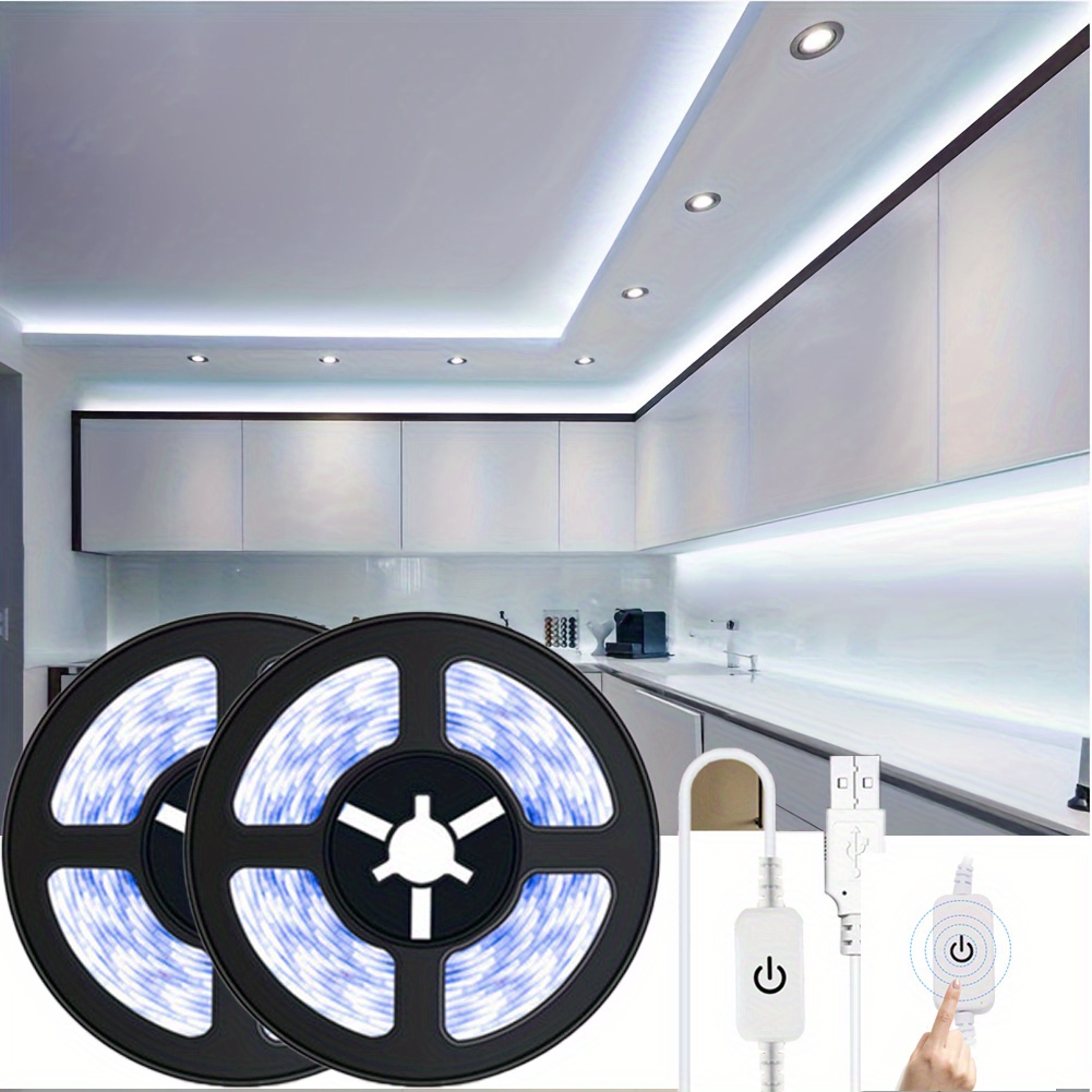 Touch Sensor Led Dimmable Strip Lights Waterproof Flexible - Temu