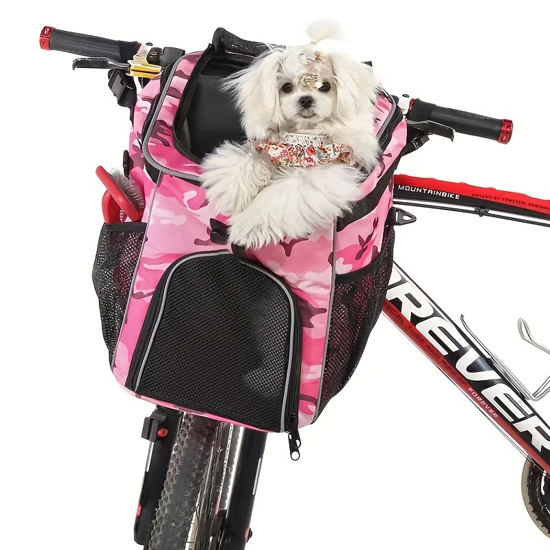 Dog Or Cat Bike Basket Expandable Soft sided Pet Carrier - Temu