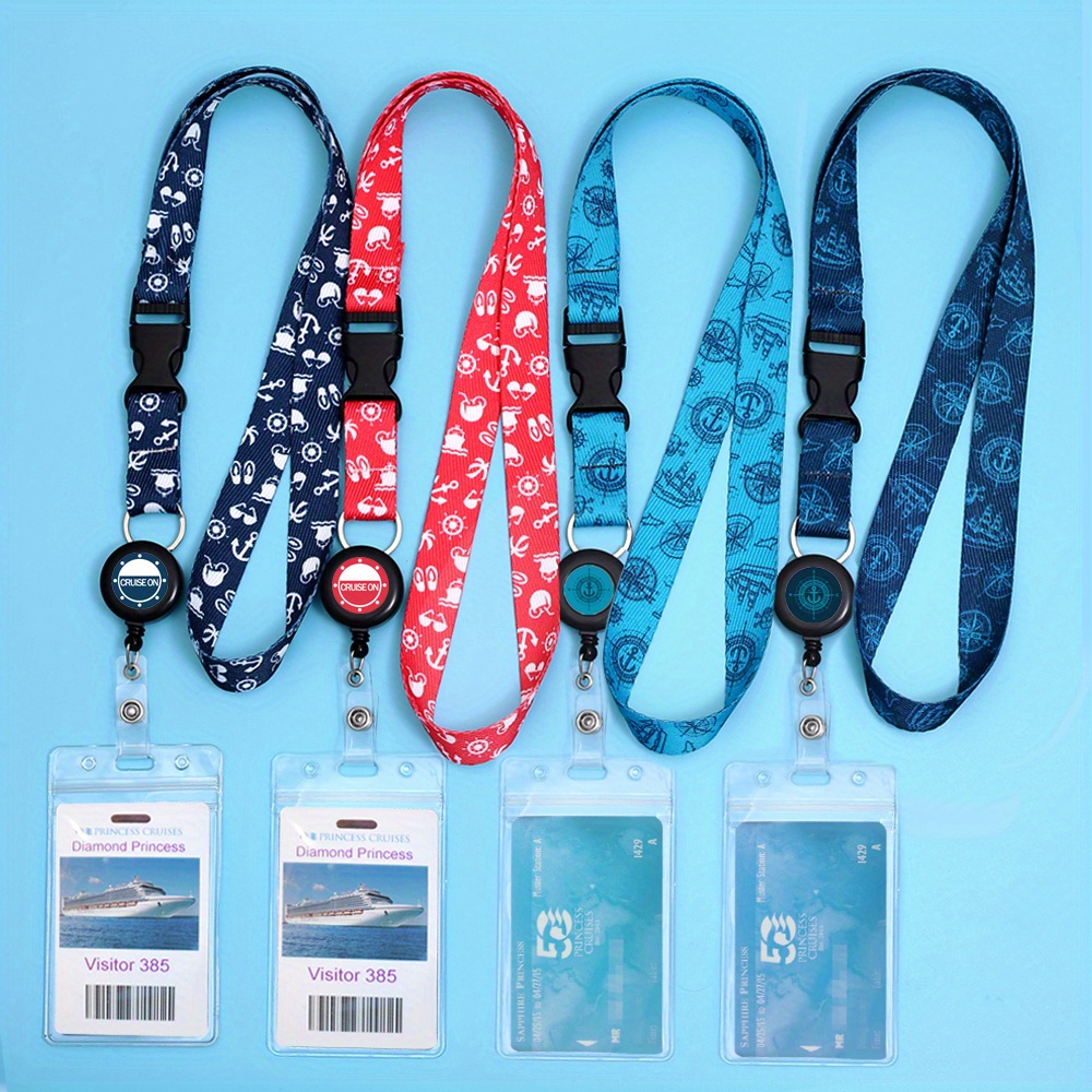 Cruise Lanyards Id Holder Detachable Lanyard Retractable - Temu