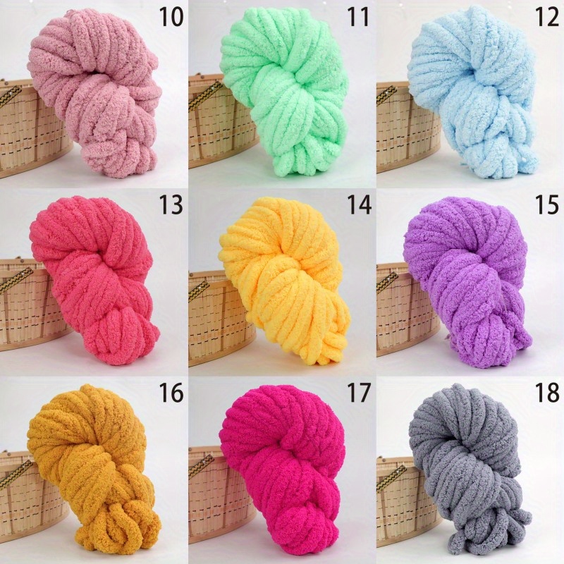 1pc Super Thick Chenille Yarn Large Size Yarn Soft Arm Knitted Crochet  Giant Knitted Blanket Yarn Diy Home Decor 250g, Don't Miss Great Deals