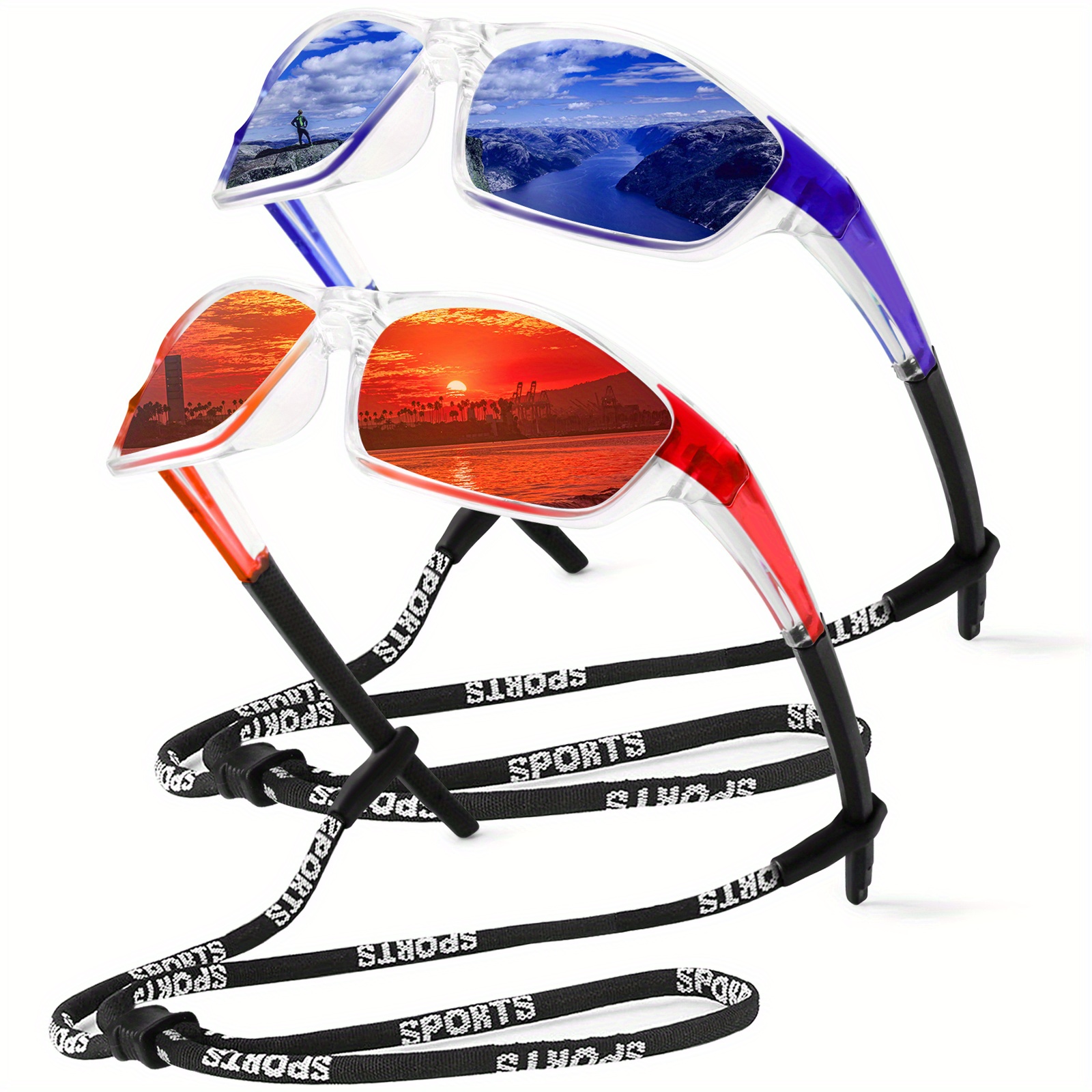 Kuguaok Polarized Sports Sunglasses Men Fashionable Driving - Temu Belgium