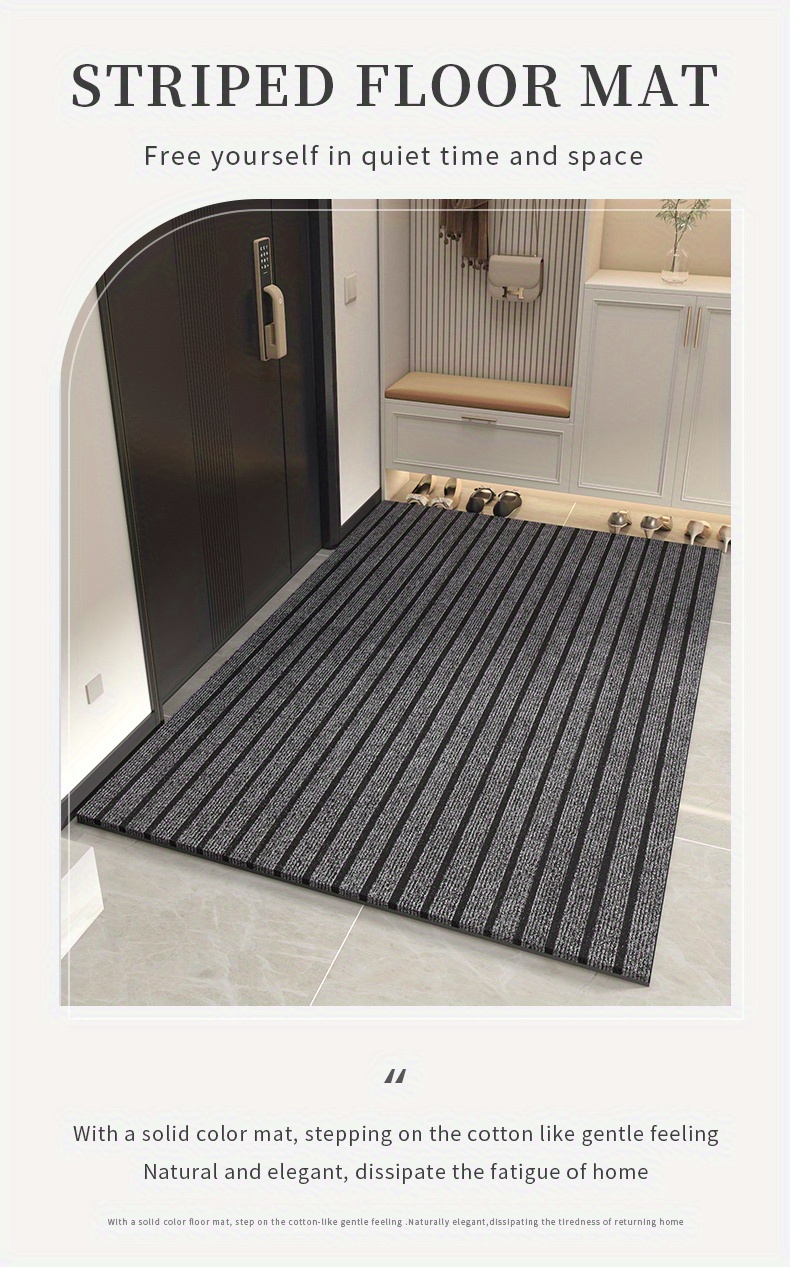 Carpet Heavy Striped Floor Door Mats Entryway Welcome Mats Outdoor Indoor Entrance  Doormat Waterproof Low Profile Anti Skid Rubber Back 230630 From Nan0010,  $15.72