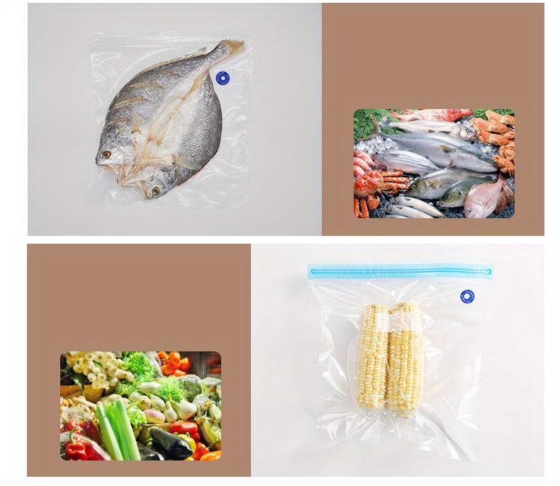 Plastic Vacuum Packing Bags, Food Bag, Sealing Mouth Vacuum Pump  Compression Bag, Fresh-keeping Bag, Fresh-keeping Bag, Anti-odor Leak Proof  Freezer Bag For Liquid Lunch, Cured Meat, Fruits And Vegetables, Home  Kitchen Supplies 