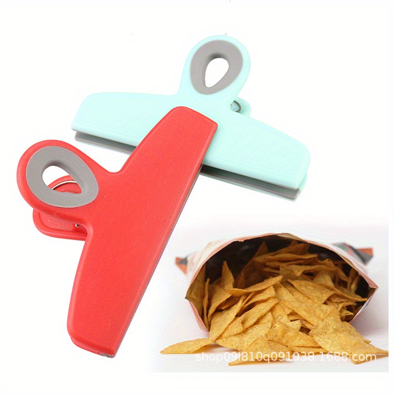 Chip Clips, Food Clips, Plastic Heavy Duty Air Tight Seal Clamp, Assorted  Colors For Coffee Potato Freezer Food Bags, T-shaped Food Clamps For  Kitchen Travel Camping, 4 Large And 4 Small - Temu