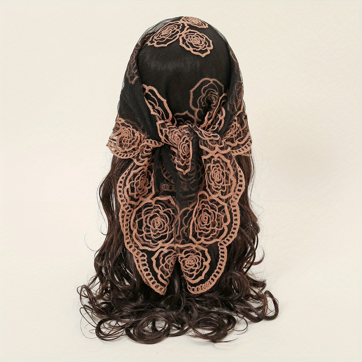 Embroidered Headscarf Thin Sunscreen Square Scarf