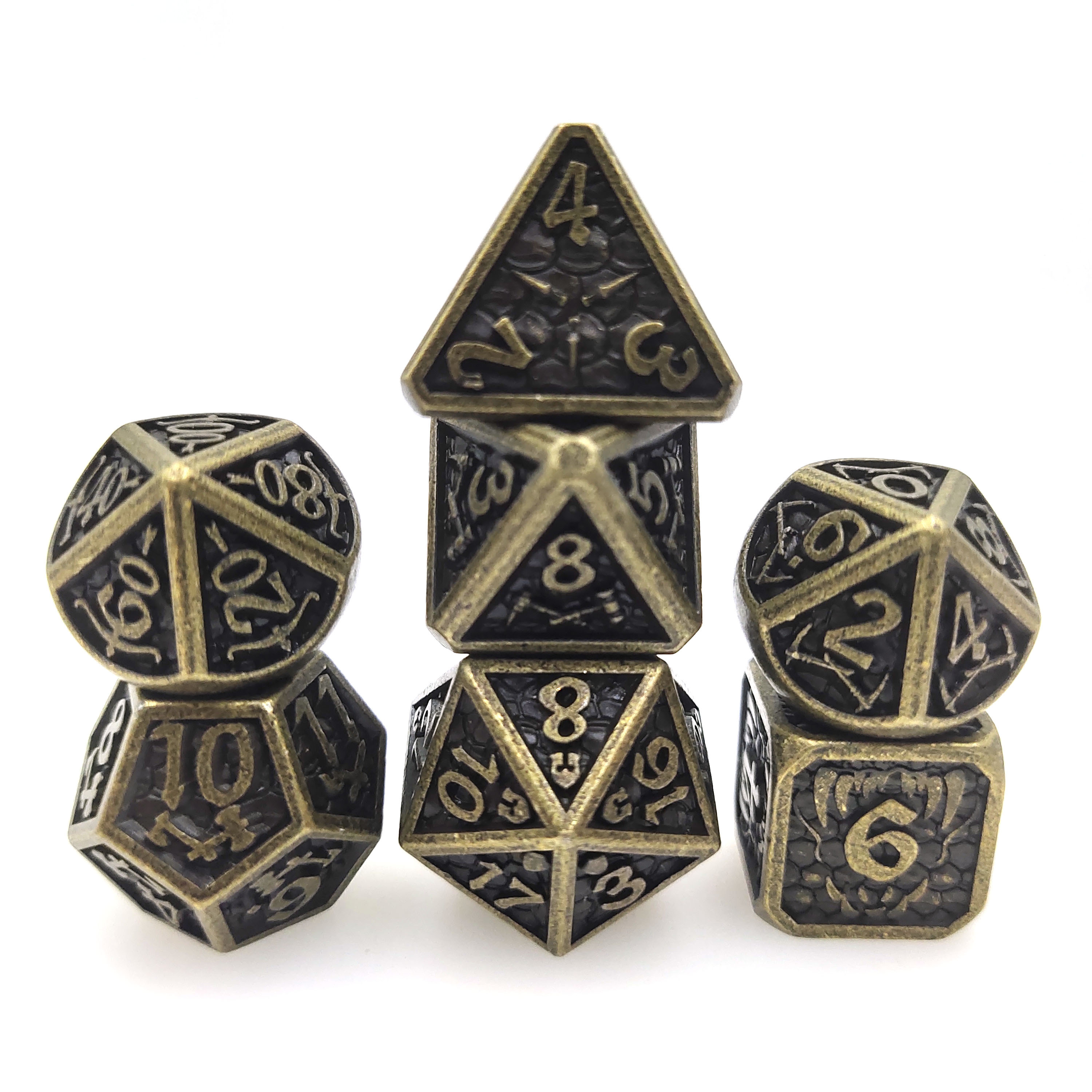 Dnd Dice Hollow D d Metal Dice Dungeons Dragons Dice Set - Temu