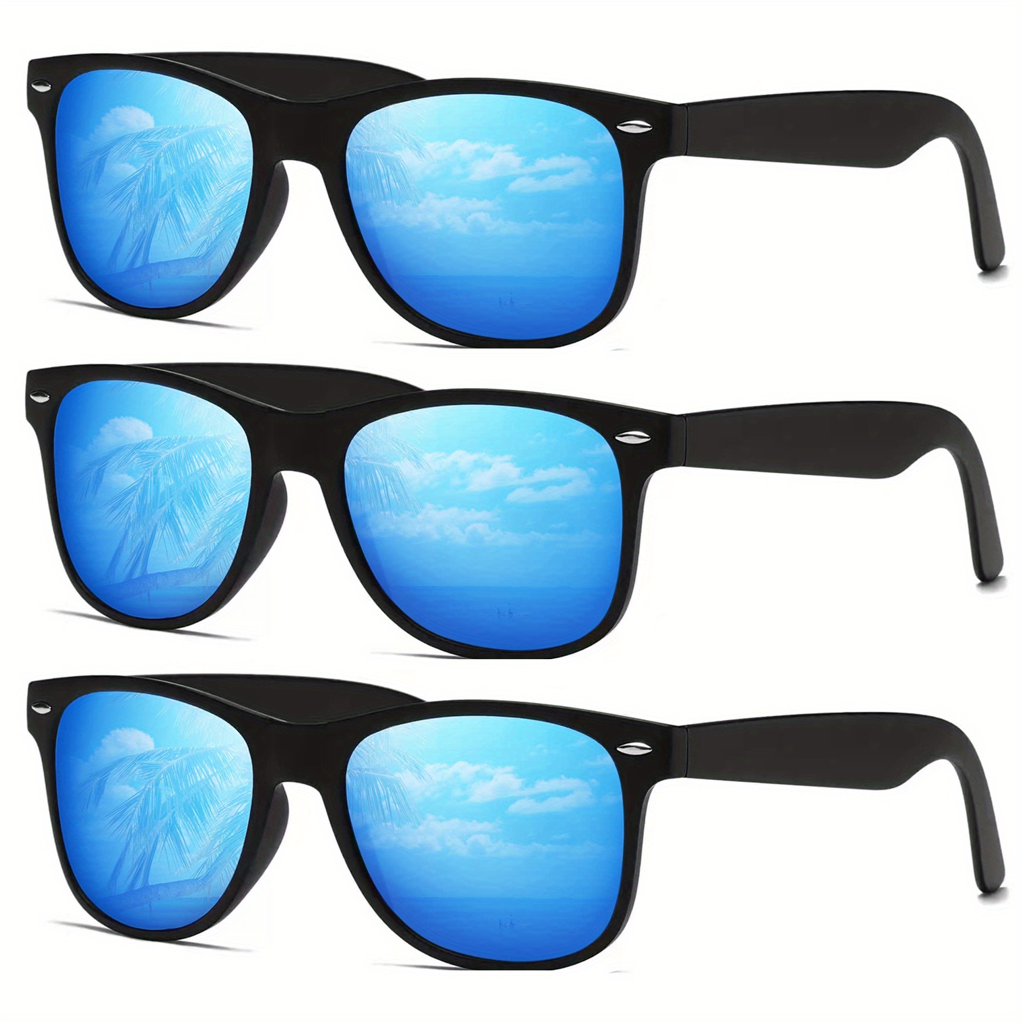 3pcs unisex Polarized Sunglasses for Men Women Driving Fishing UV400 Protection Sunglasses Pit Vipers,Sun Glasses,Goggles Sunglasses,Y2k,Eyeglasses