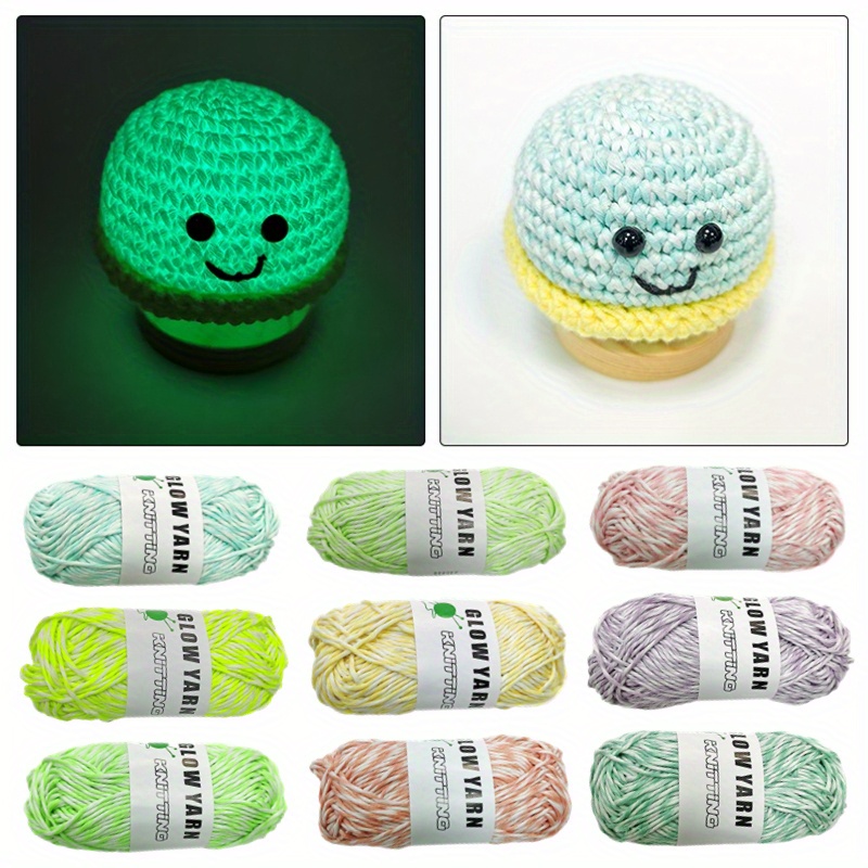 Glow In The Dark Yarn Luminous Cotton Yarn Soft And Perfect - Temu