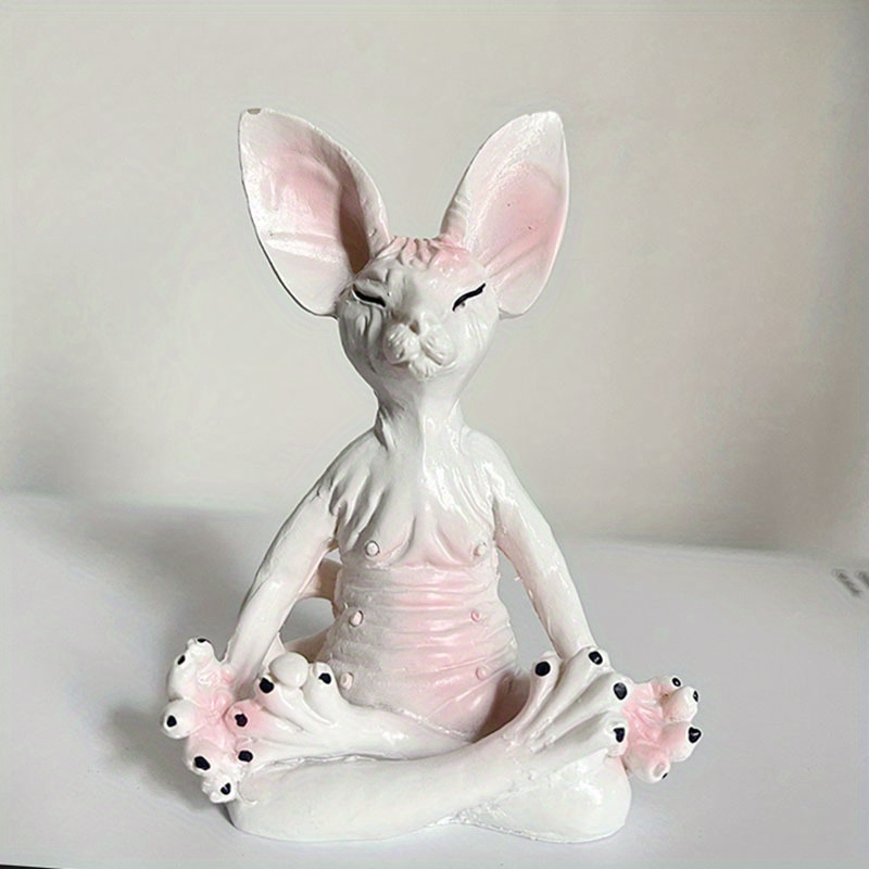 Stravagante Buddha Cat Figurine, Meditazione Yoga Da Collezione, Regali Per  Gli Amanti dei Gatti