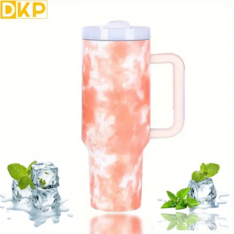 40 Oz Tumbler With Handle And Straw Lid Stainless Steel Insulated Tumblers  Travel Mug For Hot And Cold Beverages - AliExpress