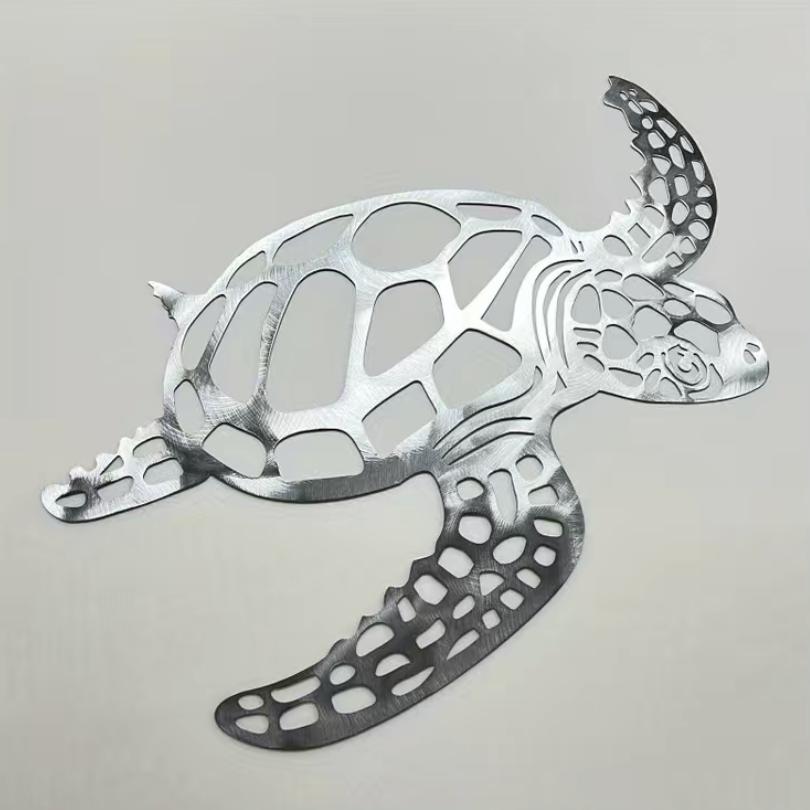 Metal Sea Turtle Ornament Beach Theme Decor Wall Art - Temu