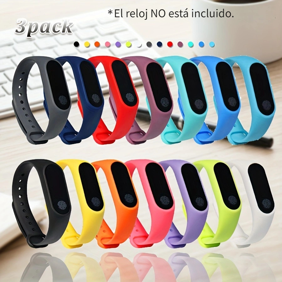 1 Pieza Correa De Silicona Compatible Con Xiaomi Mi Band 8, Correa De  Muñeca De Silicona Para Reloj Deportivo, Smart Accesorios De Reemplazo De  Brazalete (excluyendo Relojes), Moda de Mujer