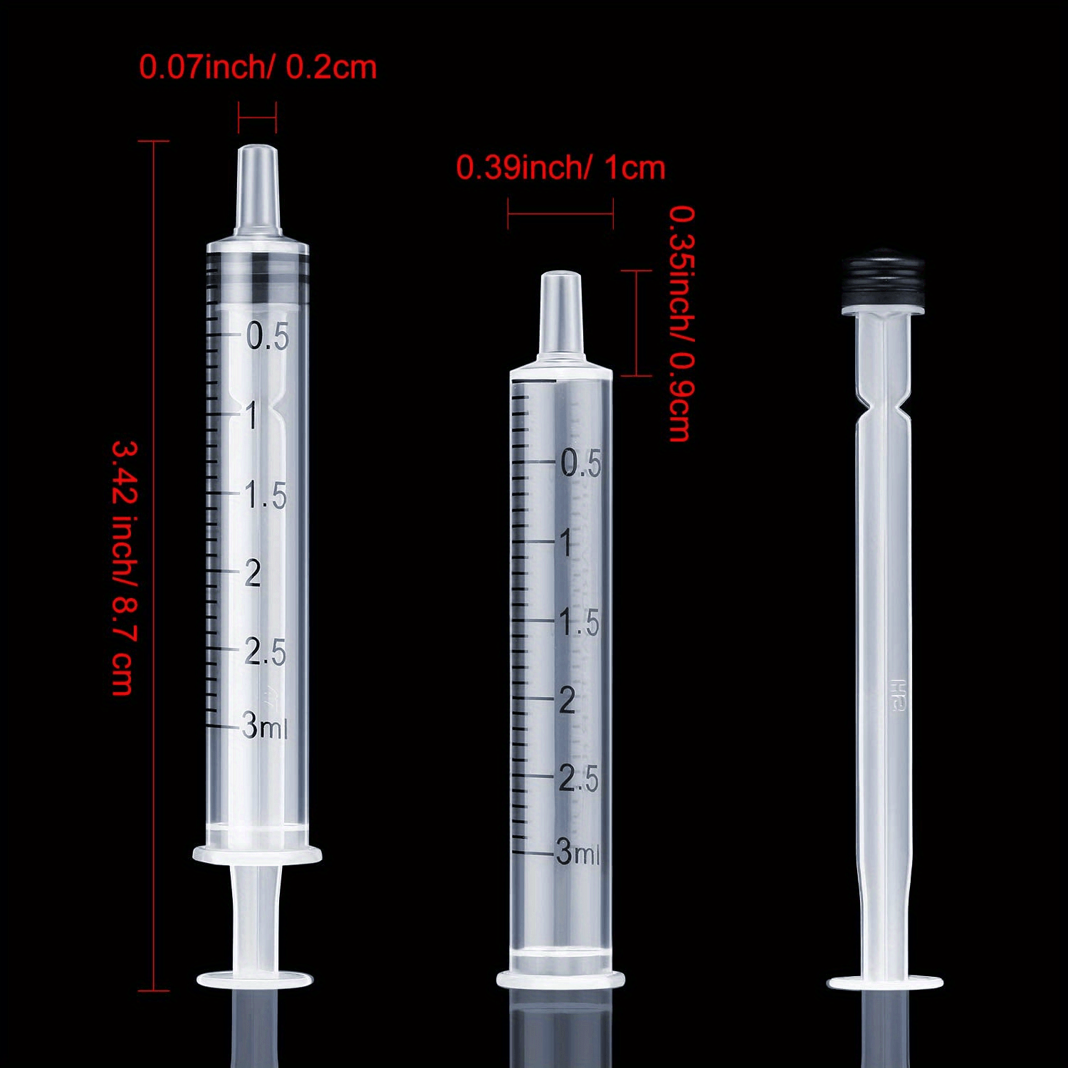 Plastic Syringes Measuring Liquid Measuring Syringes Without Temu