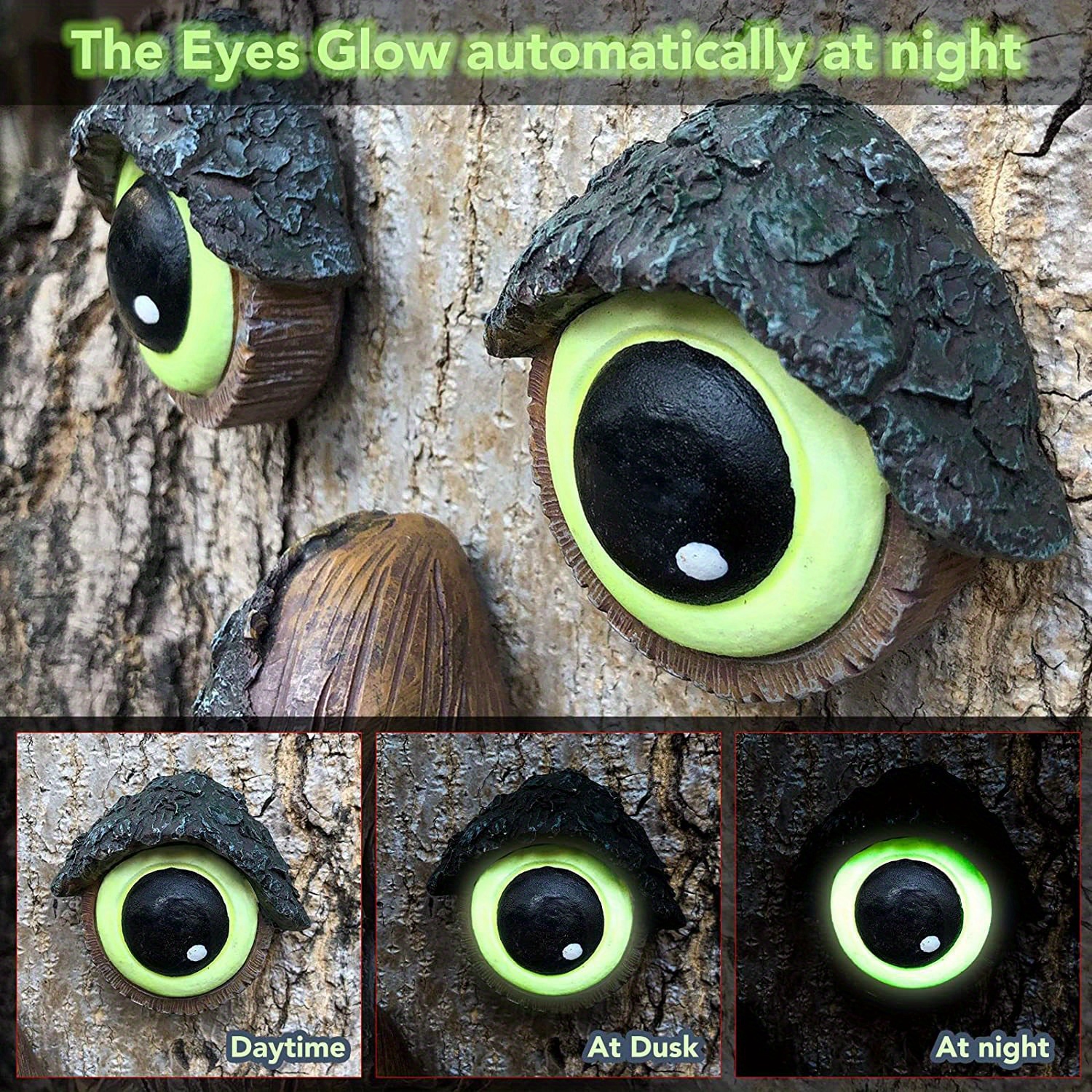 Glow in dark Tree Face Bird Feeder A Fantastic Garden - Temu New Zealand