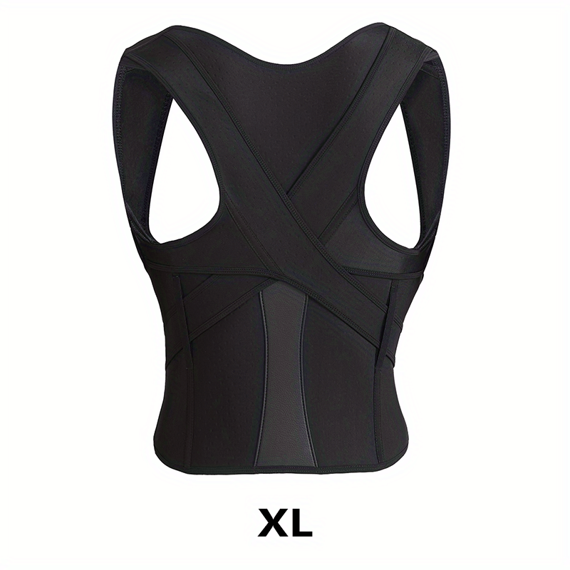 Best Back Brace Posture Corrector For Men & Women- (Black XL) Neck