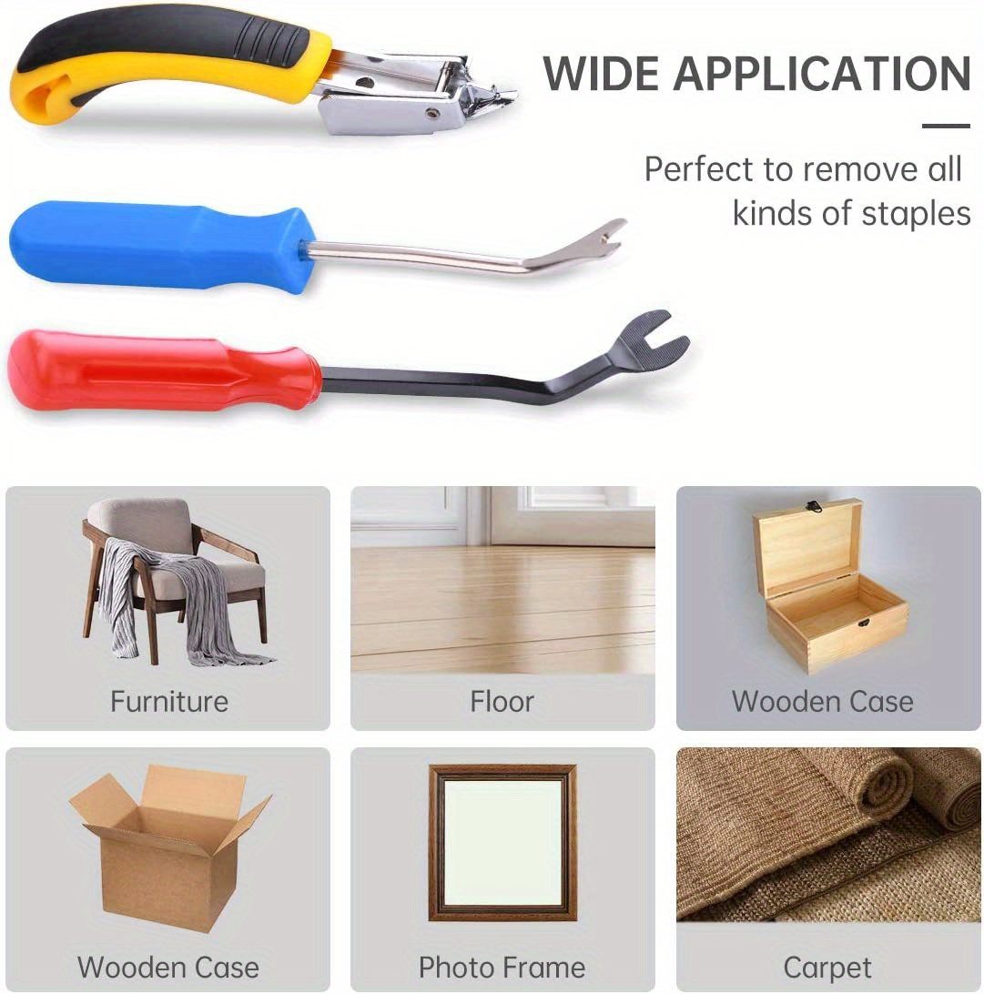 Staple Remover Staple Puller Tool Removing All Kinds of Staples for  Furniture Floor Wooden Case Carton