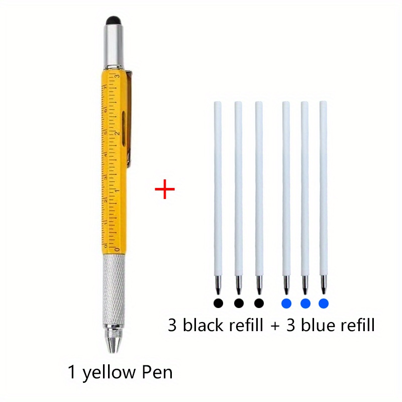 1 pièces pied à coulisse stylo à bille 0.5mm recharge stylo à encre neutre  multifonctionnel