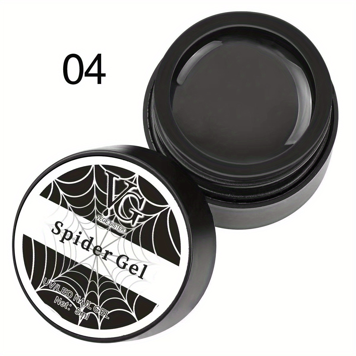 Uv Gel Nail Polish - Spider Design, Elastic Drawing Wire, Silvery Golden  White And Black Colored, Manicure Tools For Nail Decoration - Temu