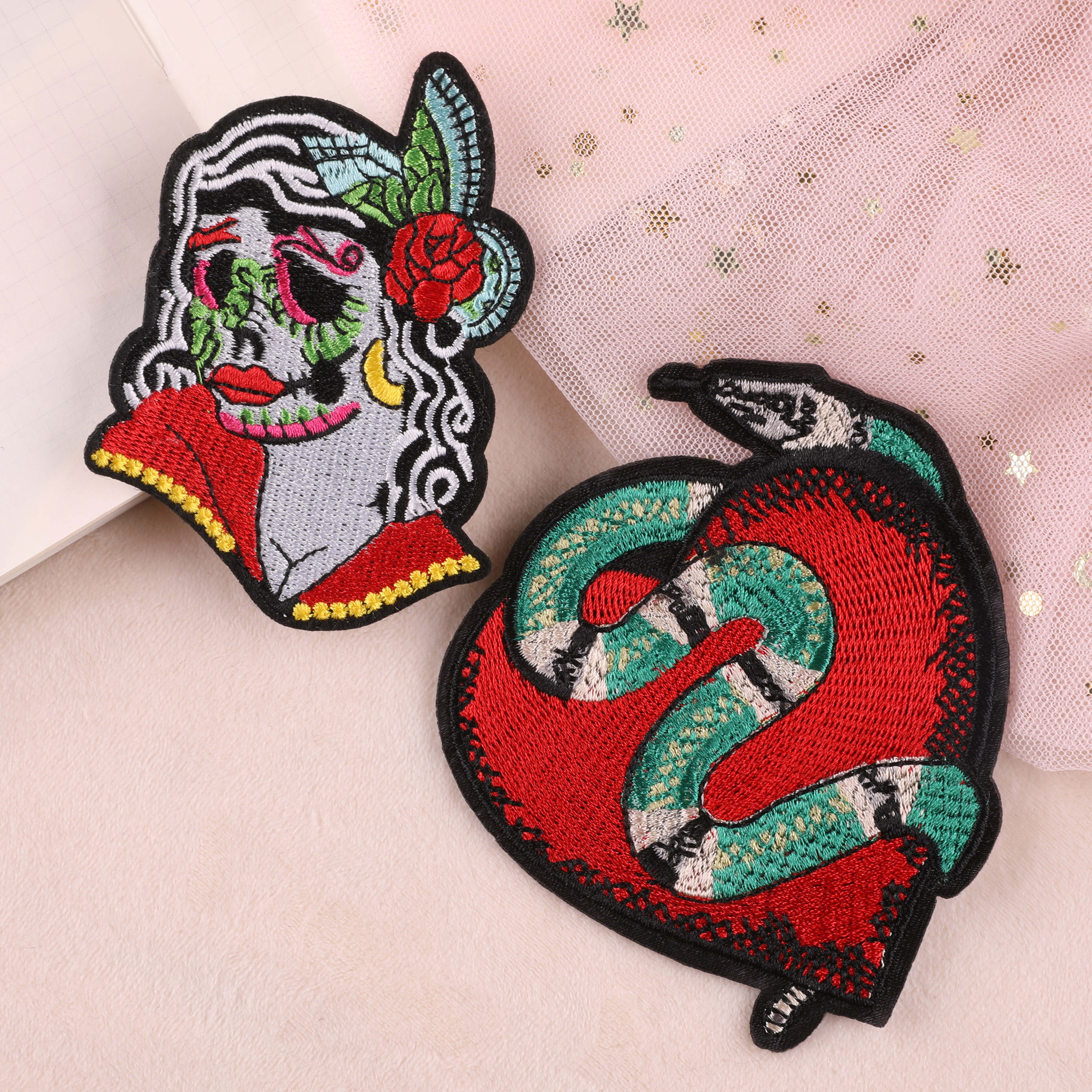 Colorful Embroidered Iron On Patches Diy Accessories For - Temu