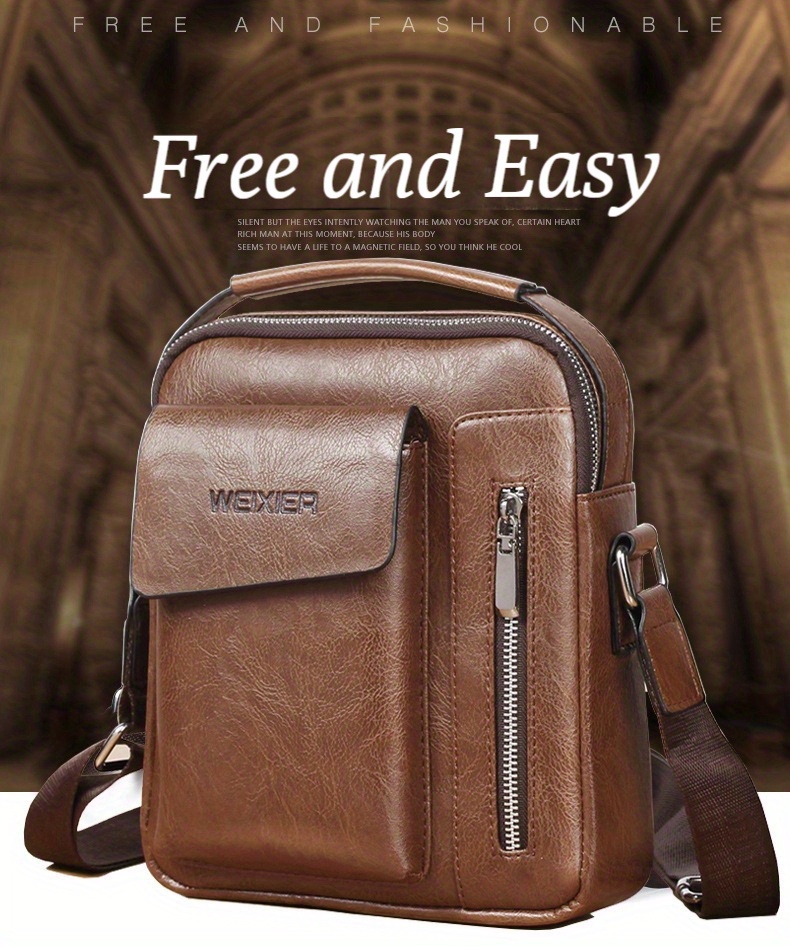 Wixier Shoulder Bag Men's Portable Men's Messenger Bag Temu
