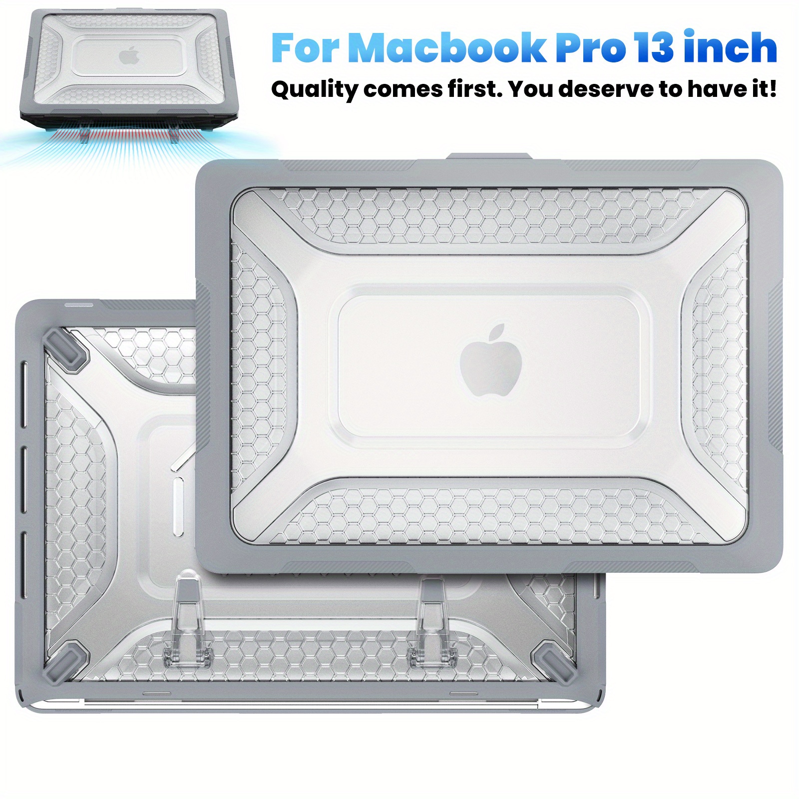 Coque compatible avec MacBook Air 13 M1 2018-2020 modèle : A1932 A2179 A2337  et coque de protection rigide en plastique compatible avec Mac Air 13,6 M2  A2681 2022, Mode en ligne