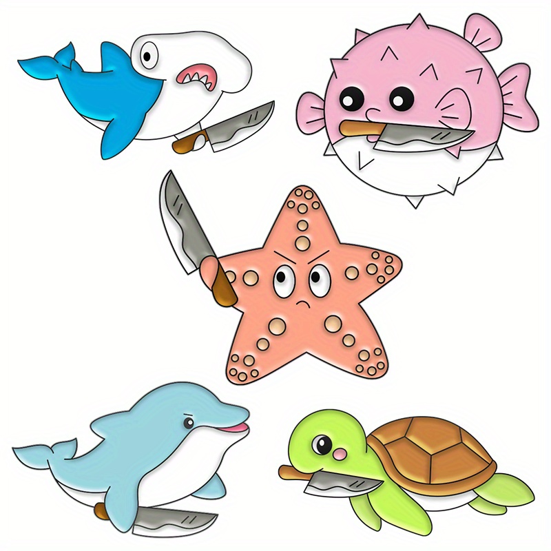 Sea Turtle Octopus Animals Enamel Pins Kids Brooches On Clothes