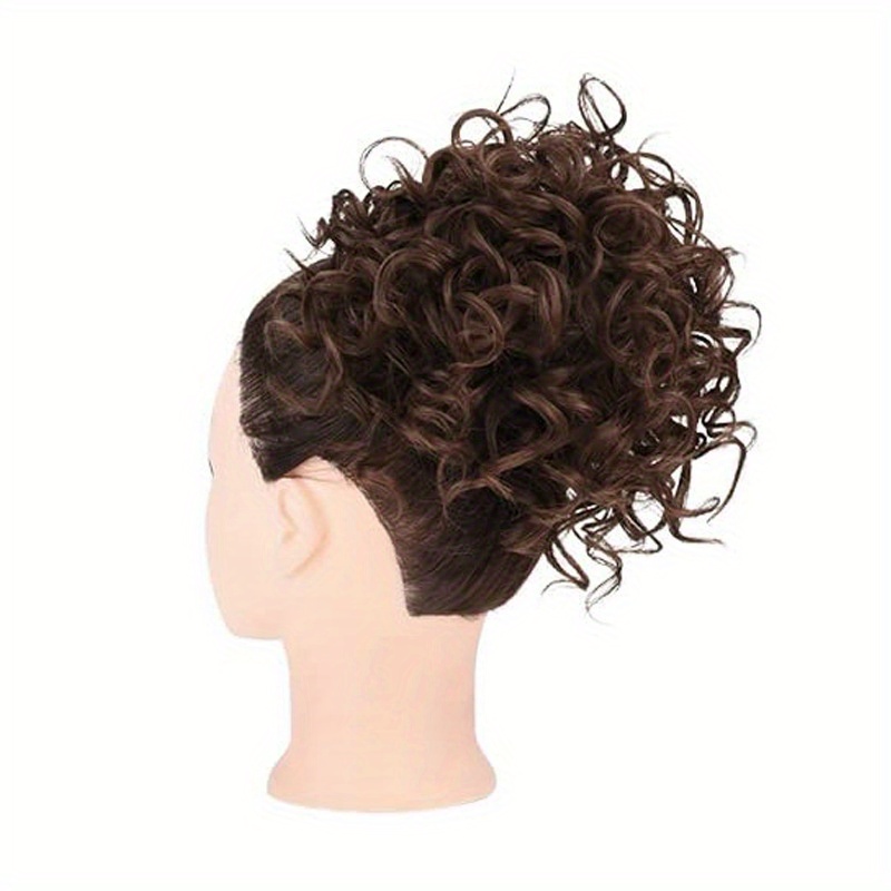 Synthetic Curly Hair Bun Chignon Extensions