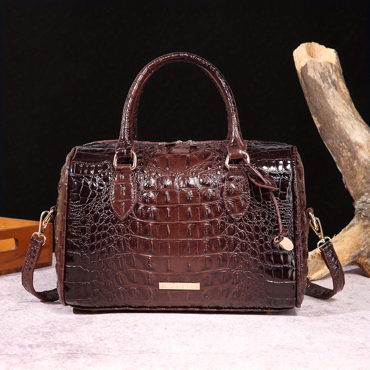 Fashion Retro Women Crossbody Bag Crocodile Pattern Shopping Handbag For  Ladies Luxury Designer Handbags Sacs À Bandoulière