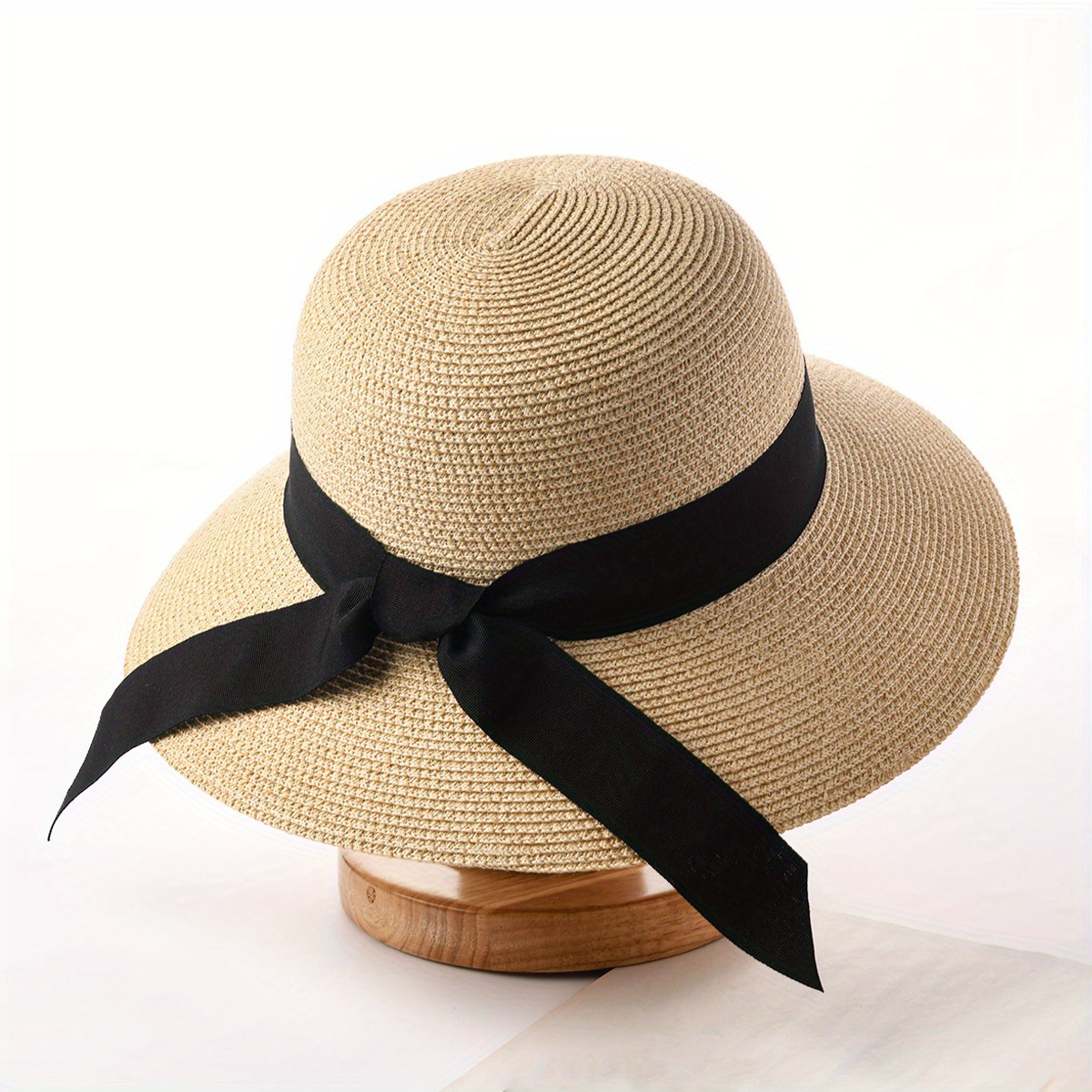 Sun Hats For Women Wide Brim Straw Beach Hat Uv Upf 50+ Foldable Summer Sun  Hat