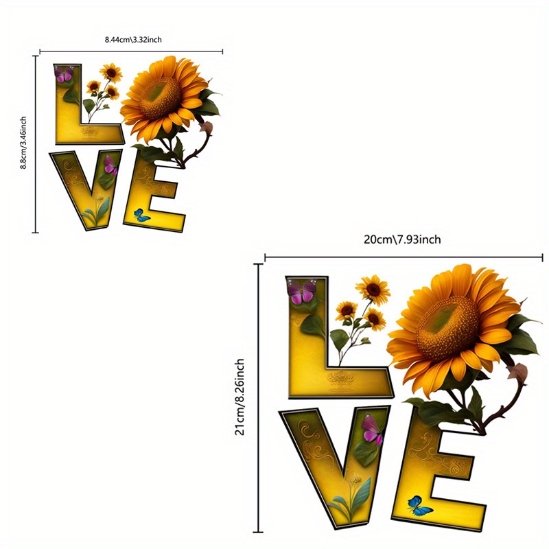 Beautiful Sunflower Butterfly Iron on Patches For Diy - Temu