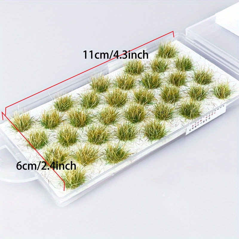 EXCEART 1 Box Decor Scale Buildings Fake Model Grass Models Static Grass  applicator Diorama Grass Small terrains n Scale Track Model Grass tuft  Grass
