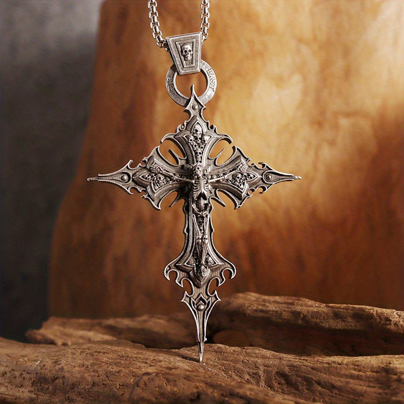 Cross necklace pendant on sale male