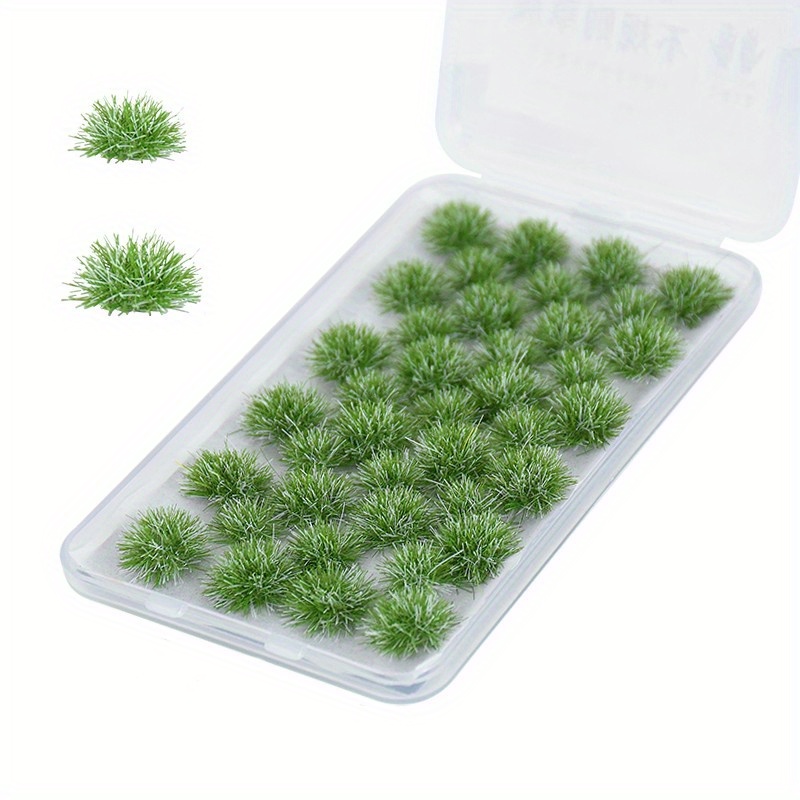 HO/O Scale Miniature Flowers Grasses 32 Tufts 1:87 Garden Plants