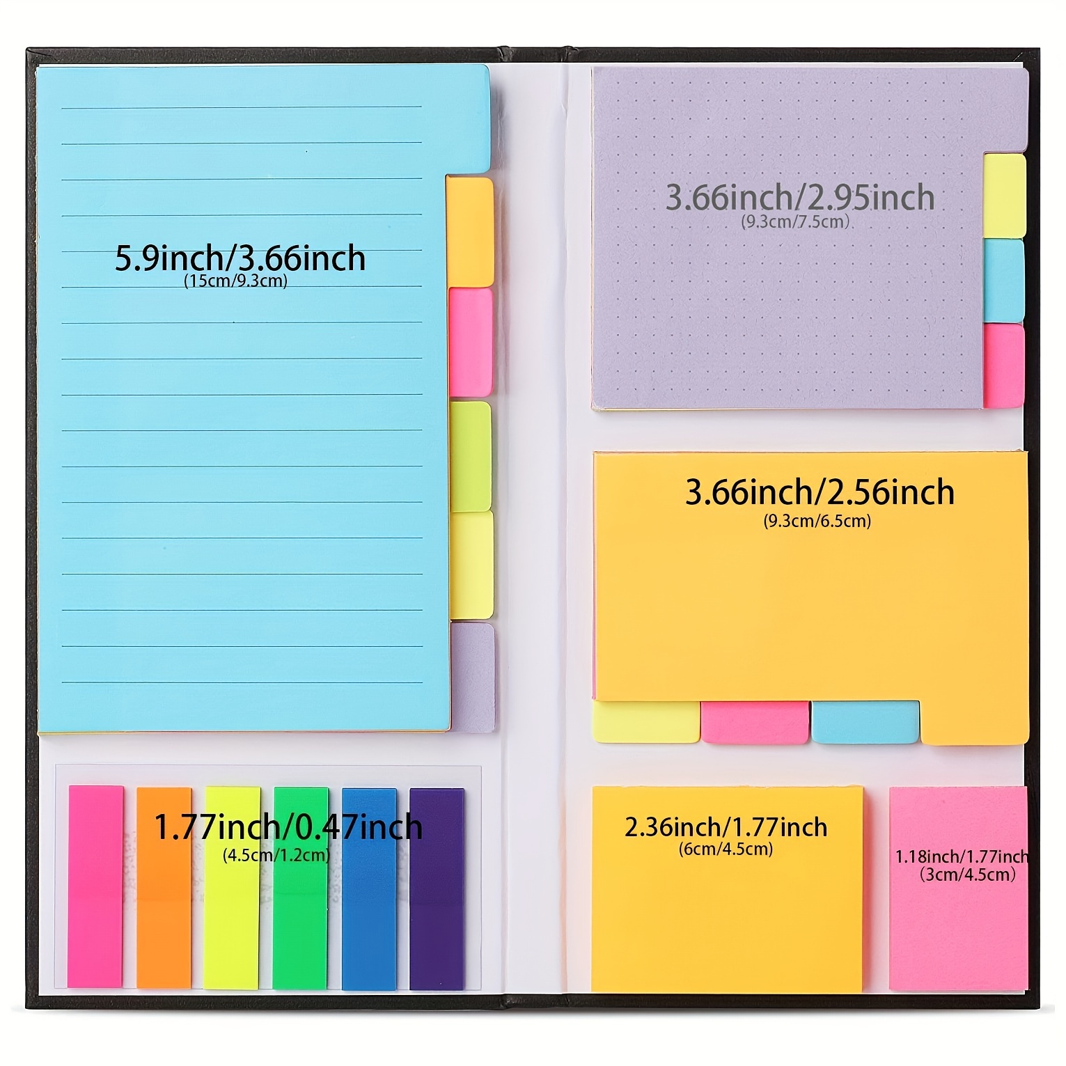 410pcs Sticky Notes Set Sticky Notes Tabs Divider Sticky Notes School ...