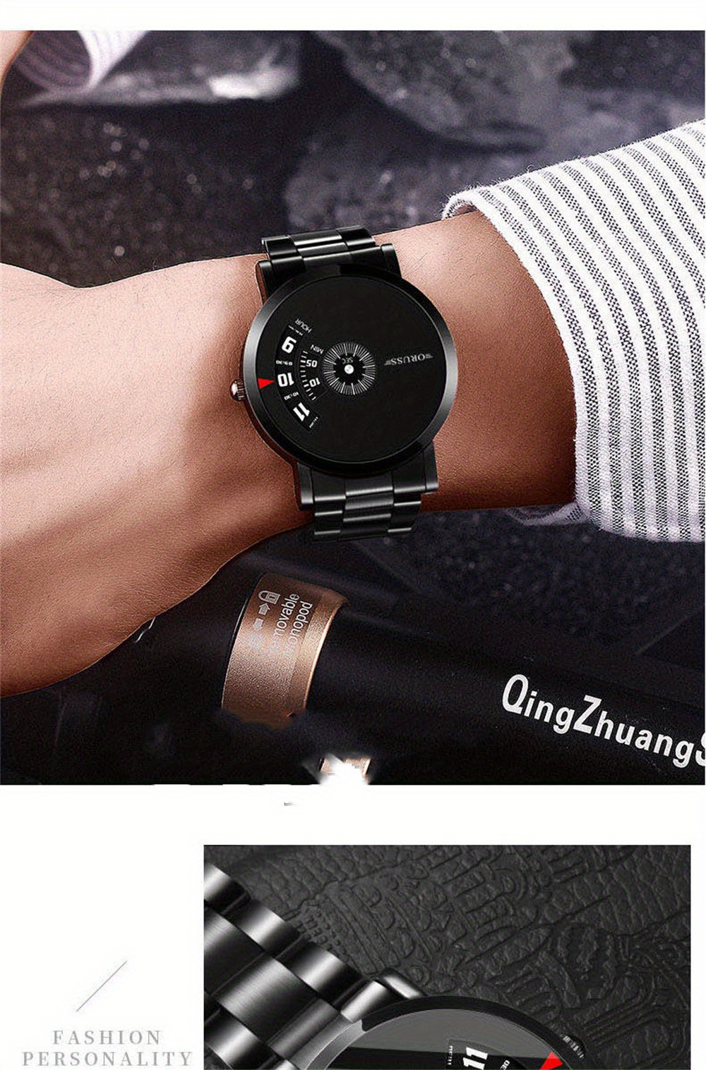 mens   students cool watch details 4