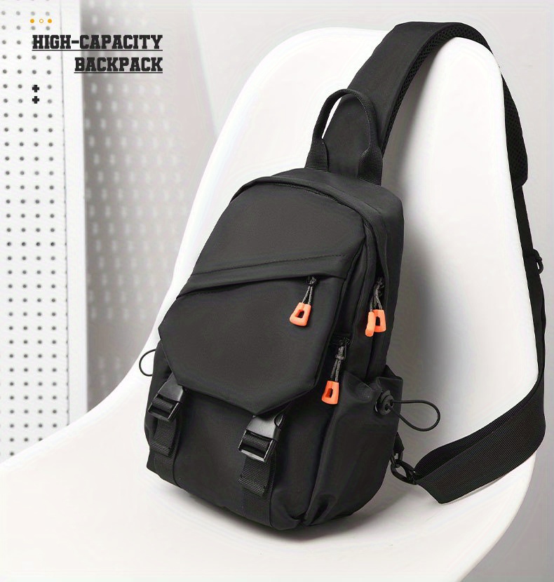 Multi-Function Chest Bag Men Shoulder Belt Crossbody Pouch High-Capacity  Travel Backpack Nylon Messenger Bags Boy Phone Pocuh