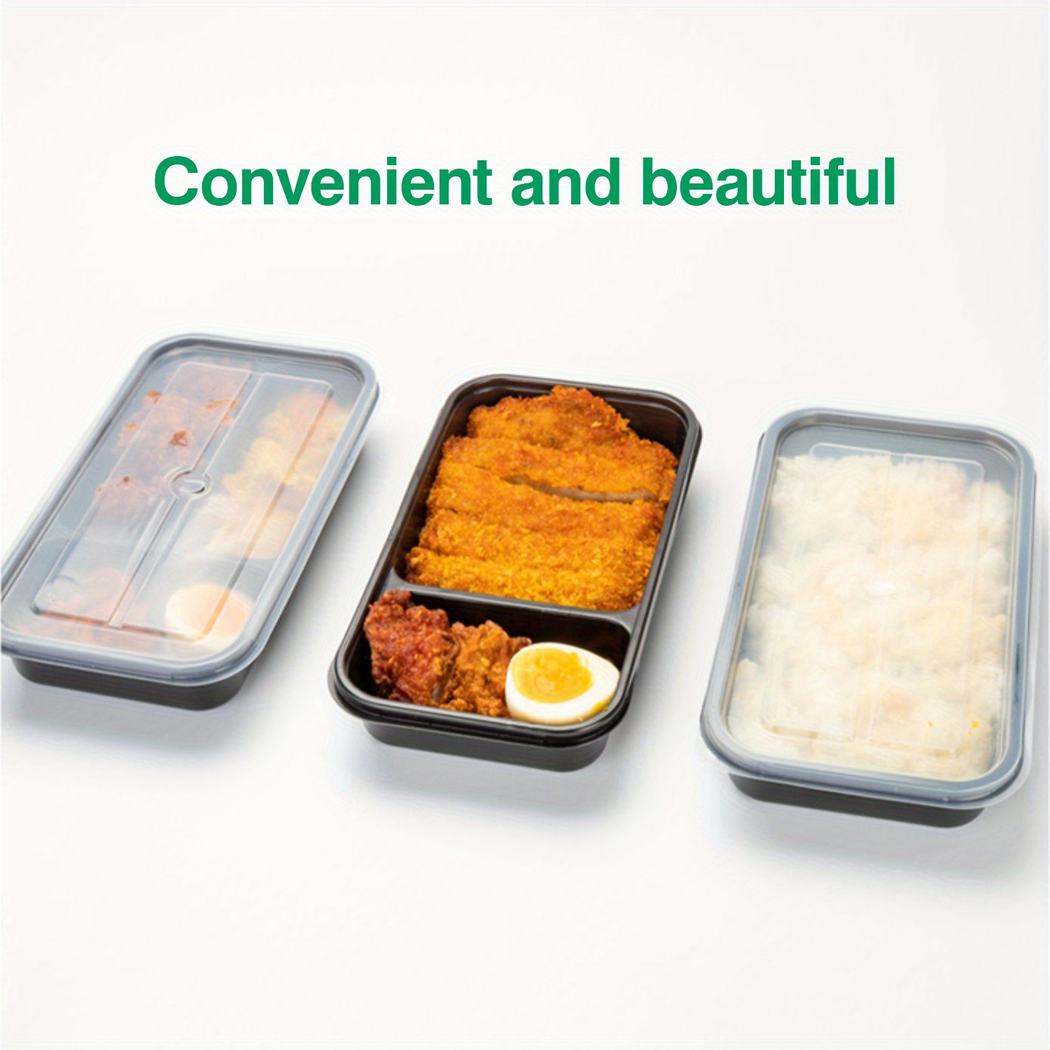 Japanese lunch food packaging disposable plastic bento box