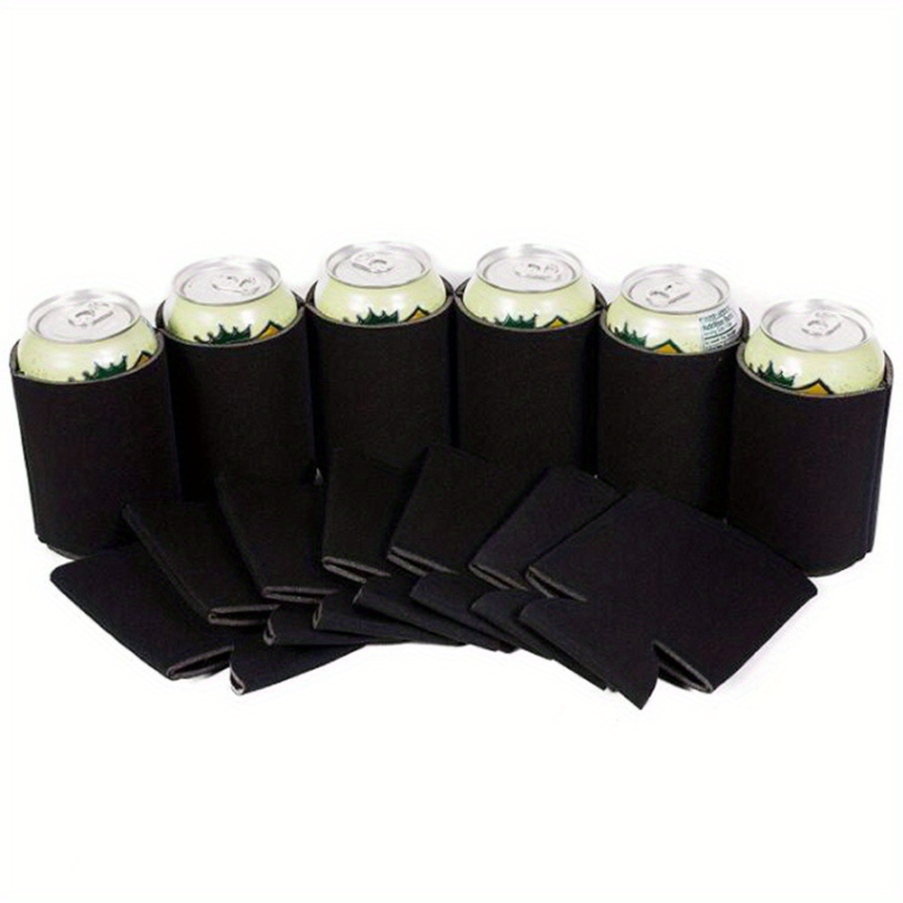 Beer Can Cooler Blank Neoprene Can Sleeves Collapsible Insulated Drink  Cooler Holders for Beer Water Bottles