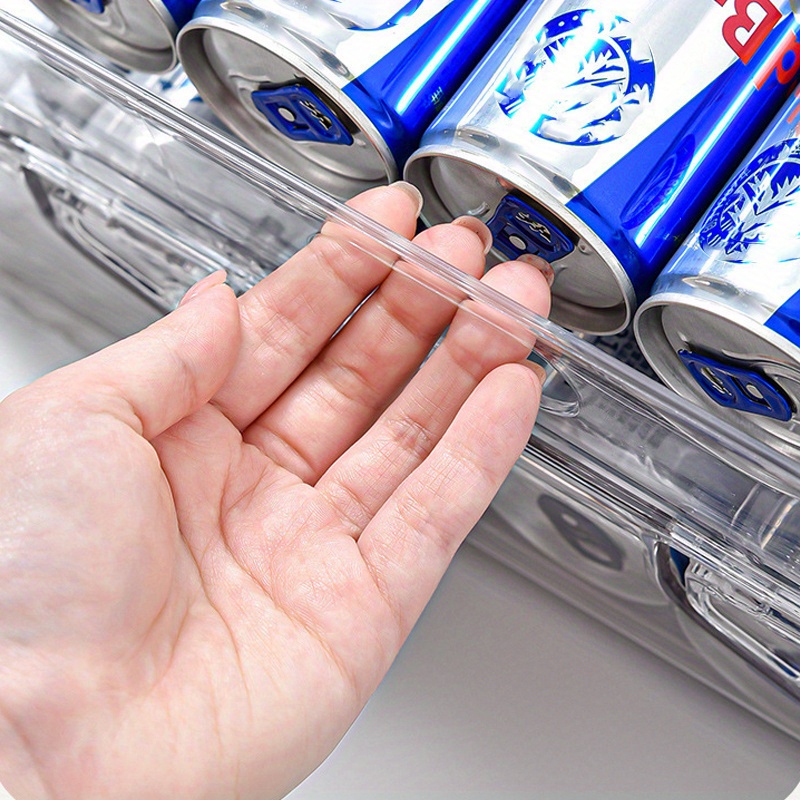 Foldable Soda Can Organizer For Refrigerator, 2-layer Automatic