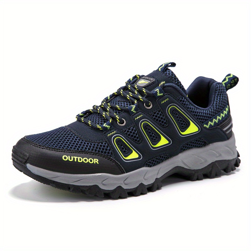 Mens Durable Waterproof Hiking Shoes Comfy Breathable Non Slip Hiking ...