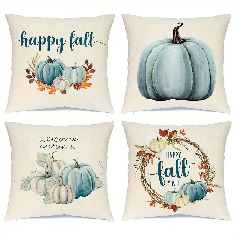 Autumn Pumpkin Farmhouse Fall Throw Pillow Covers Decorative - Temu